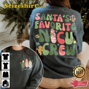 Santas Favorite Nicu Crew Christmas Sweatshirt