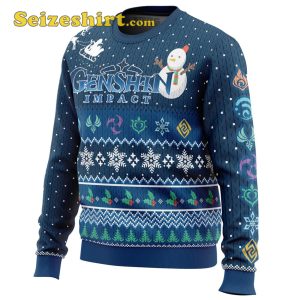 Seizeshirt Happy Holidays Genshin Impact Ugly Sweater