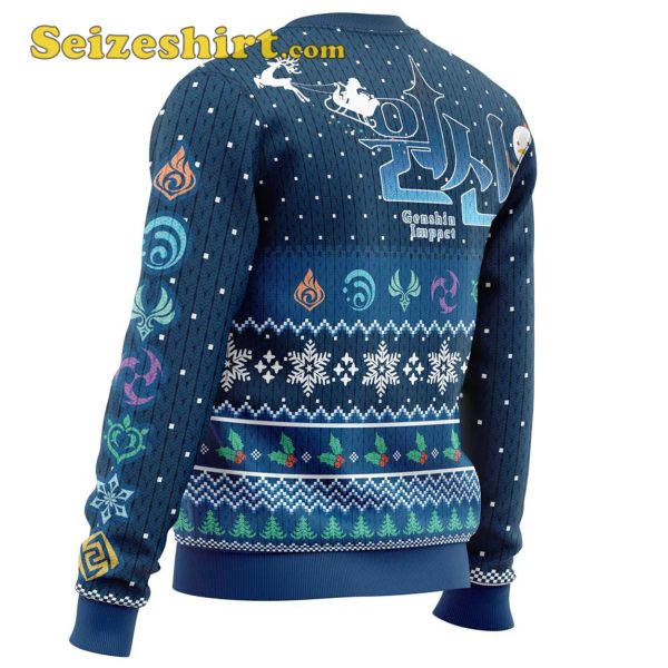 Seizeshirt Happy Holidays Genshin Impact Ugly Sweater