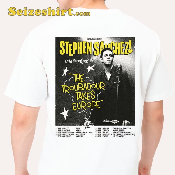 Stephen Sanchez Merch 2024 The Troubadour Takes Europe