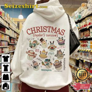 The Eras Tour Snowman Christmas Swiftie Sweatshirt