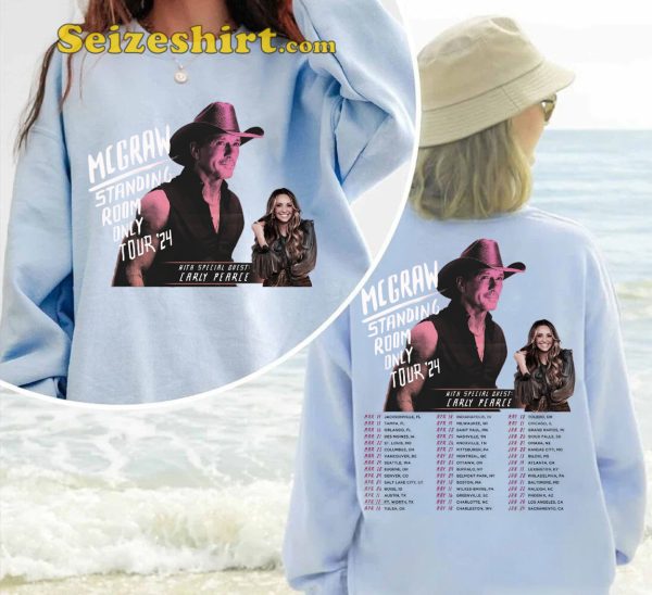 Tim McGraw T Shirt 2024 Standing Room Only Tour