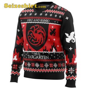 Vintage Sweater Game of Thrones House Targaryen Ugly Christmas
