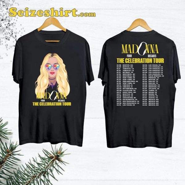 Madonna Tour T Shirt Celebration 2024