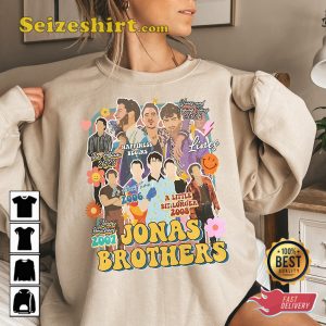 Pop Rock Band Jonas Brothers Album T Shirt