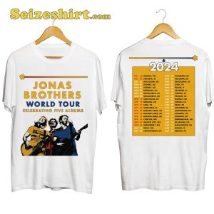 Pop Rock Band Jonas Brothers Tour 2024 Shirt