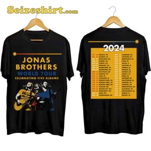 Pop Rock Band Jonas Brothers Tour 2024 Shirt