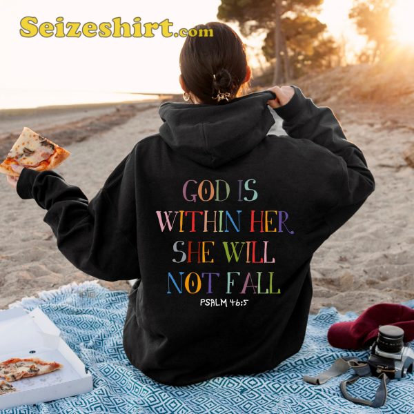 Psalm Shirt God Is Within Her She Will Not Fall