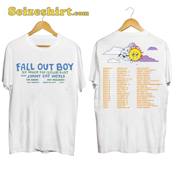 Fall Out Boy Tour Dates 2024 T Shirt