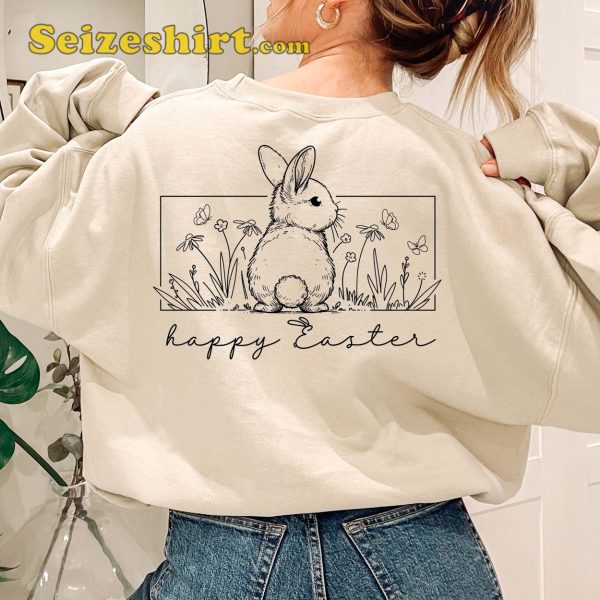 Happy Easter Bunny Christian White Shirt