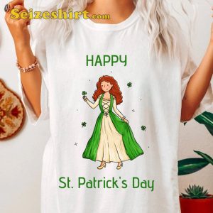 Merida Disney Princess St Patricks Day Shirt