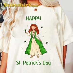 Merida Disney Princess St Patricks Day Shirt