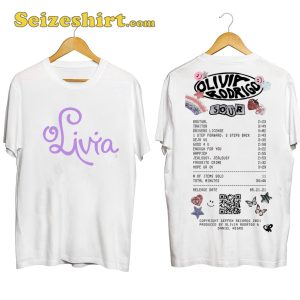 Olivia Rodrigo Sour Album Tracklist Shirt