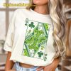 Queen Of Clubs Shamrock St Patricks Day Shirt