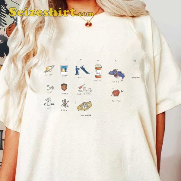 SZA Saturn In Lana Album T Shirt