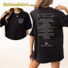 The Tortured Poets Department Tracklist Shirt