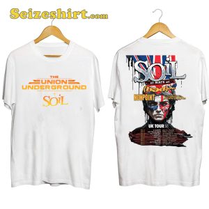 The Union Underground Band With Soil 2024 UK Tour Shirt