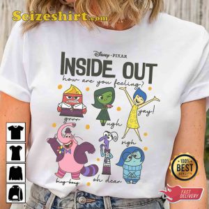 Characters From Inside Out 2 Shirt