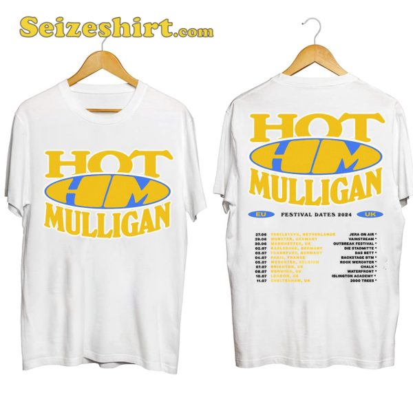 Hot Mulligan Festival Dates EU UK Tour Shirt