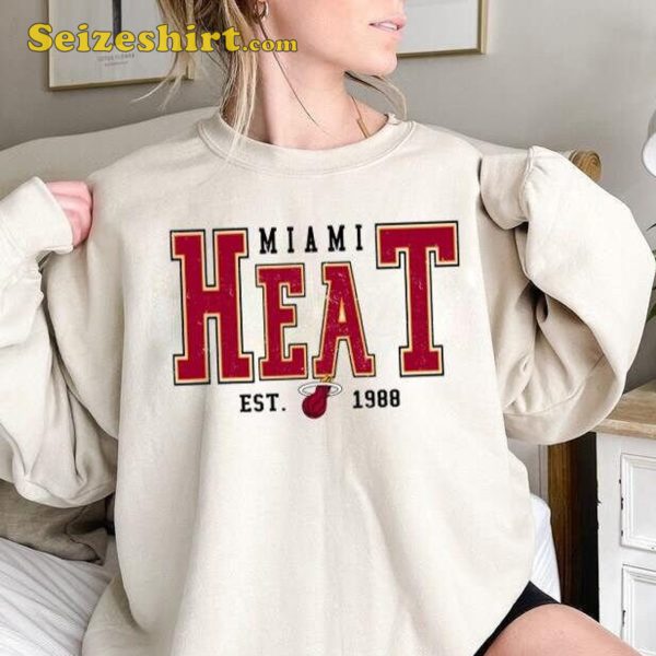Miami Heat Vintage T Shirt Basketball