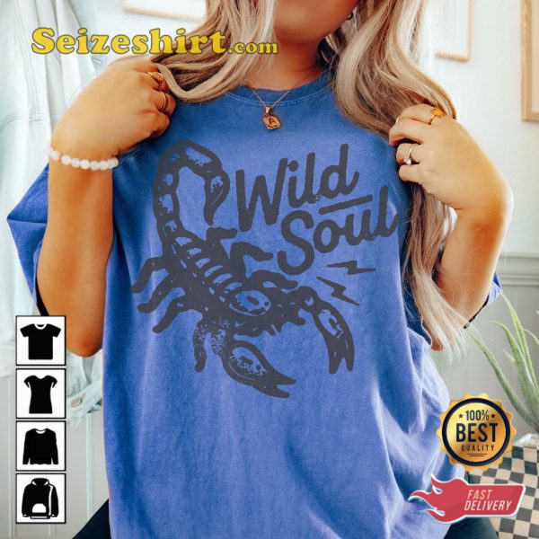 Wild Soul Black Scorpion T Shirt