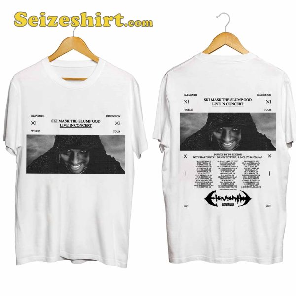 11th Dimension Ski Mask The Slump God Tour Shirt