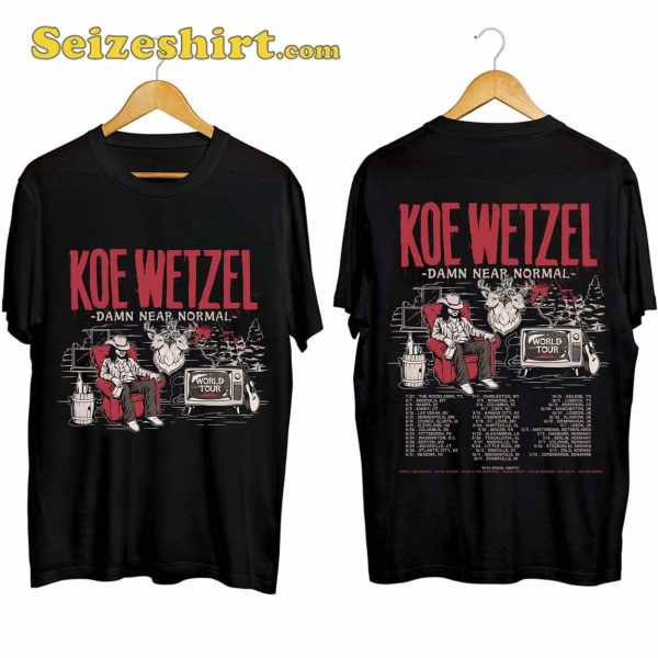 Koe Wetzel Damn Near Normal World Tour Shirt