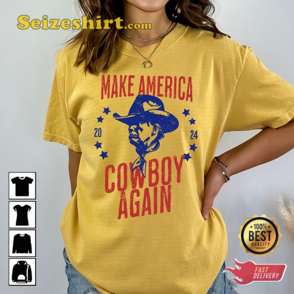 Make America Cowboy Again Trump Shirt