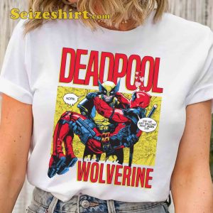 Marvel X-men Deadpool And Wolverine Comic Shirt
