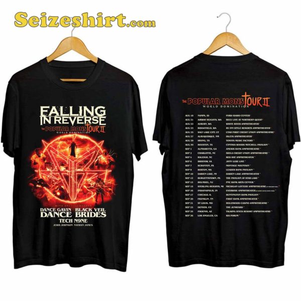 Popular Monstour II Falling in Reverse Tour Shirt