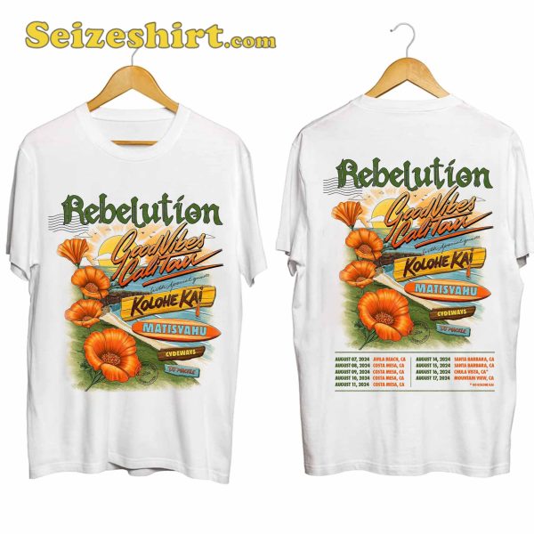 Rebelution Good Vibes Cali Tour Shirt