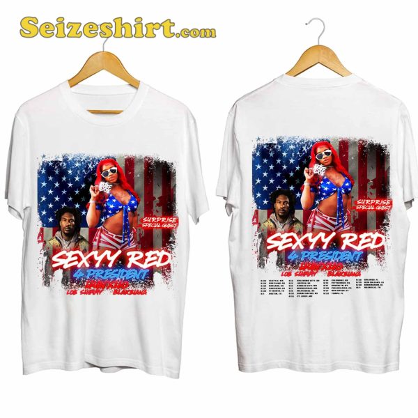 Sexyy Red 4 President Tour Shirt