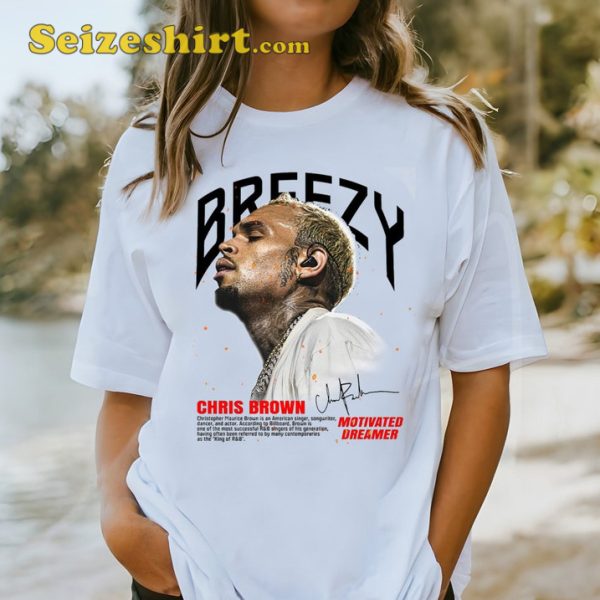 Chris Brown Breezy Graphic Tee Shirt