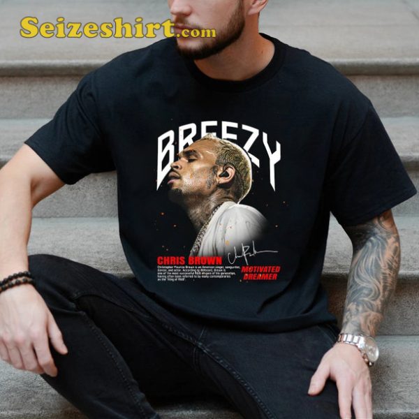 Chris Brown Breezy Graphic Tee Shirt