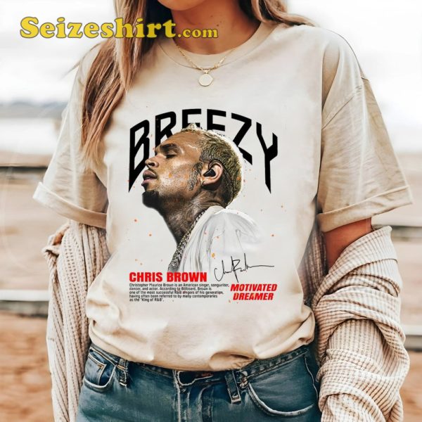 Chris Brown Breezy Graphic Tee Shirt