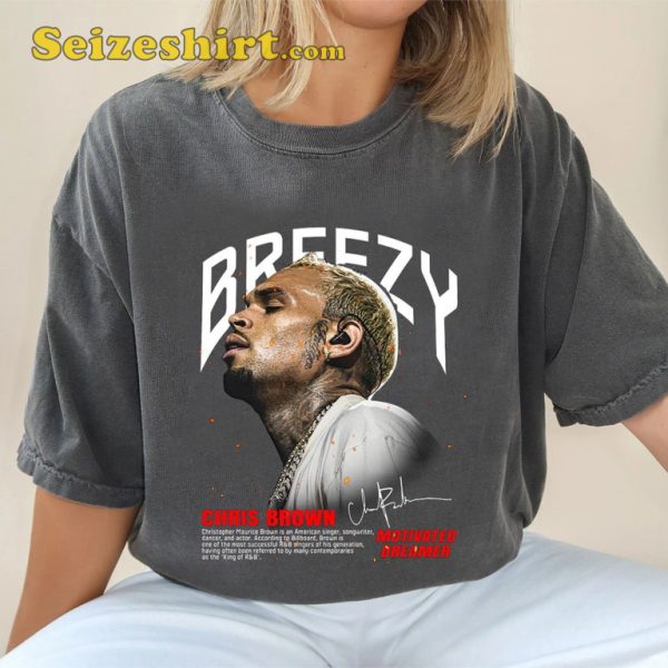 Chris Brown Breezy Graphic Tee Shirt