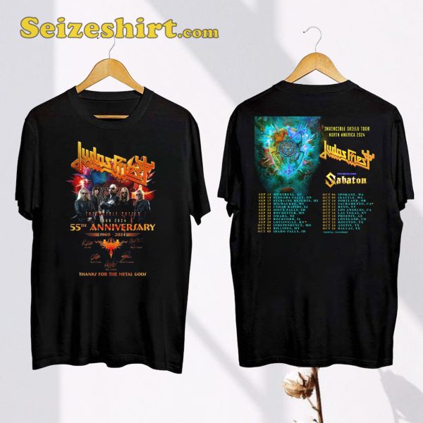 Judas Priest Invincible Shield Tour Shirt