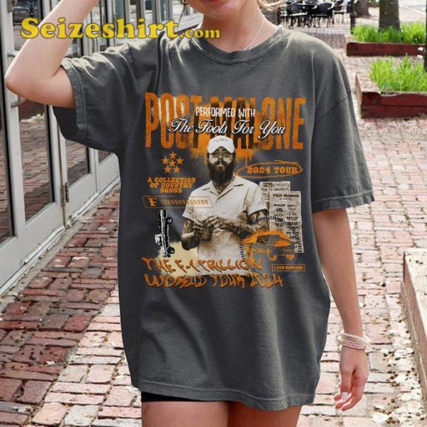 Post Malone World Tour 2024 Shirt