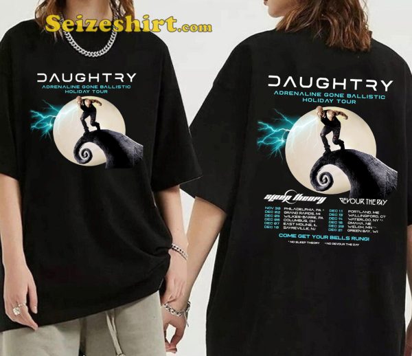 Daughtry Adrenaline Gone Ballistic Tour Shirt