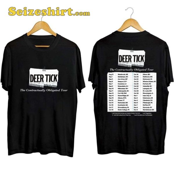 Deer Tick The Contractually Obligated Tour Shirt