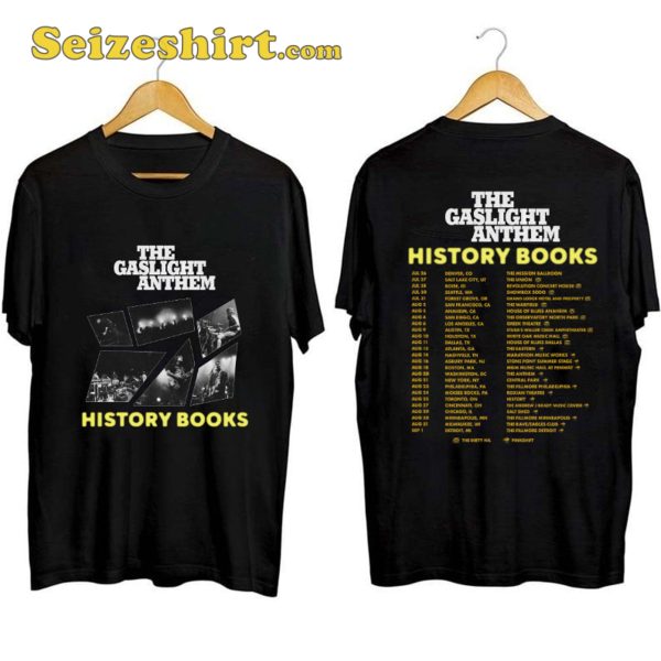 The Gaslight Anthem History Books Tour Shirt