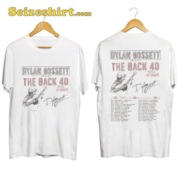 Dylan Gossett The Back 40 Tour Shirt