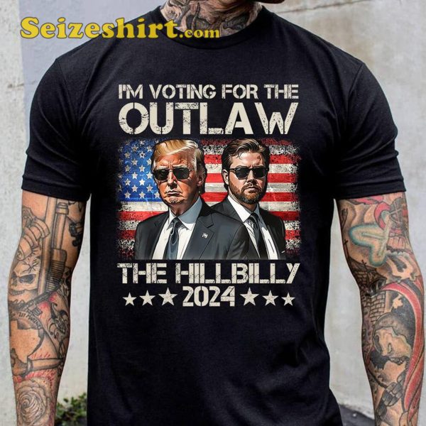 I’m Voting For The Outlaw And The Hillbilly 2024 Shirt