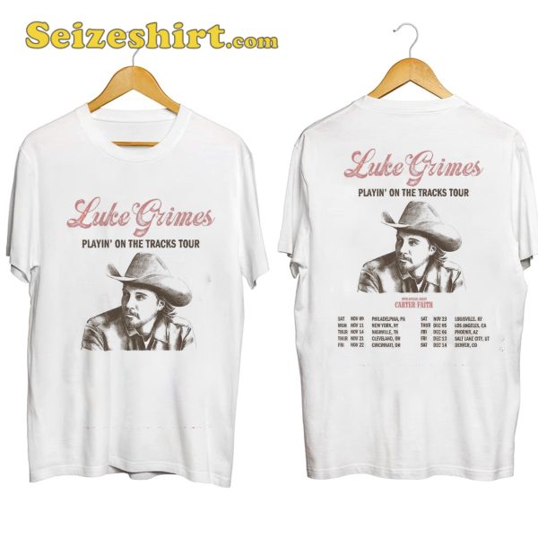 Luke Grimes Playin on the Tracks Tour Shirt