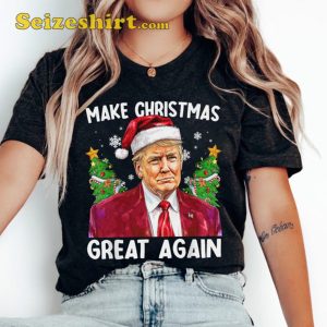 Make Christmas Great Again Funny Trump Sweatshirt