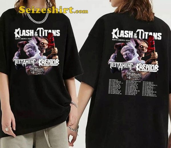 Testament Klash Of The Titans Tour Shirt