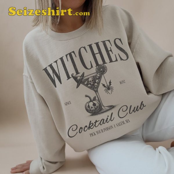 Witches Cocktail Club Halloween Sweatshirt