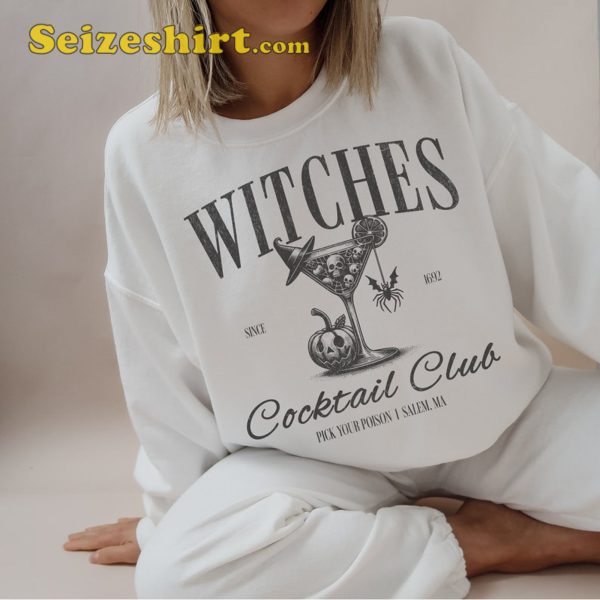 Witches Cocktail Club Halloween Sweatshirt