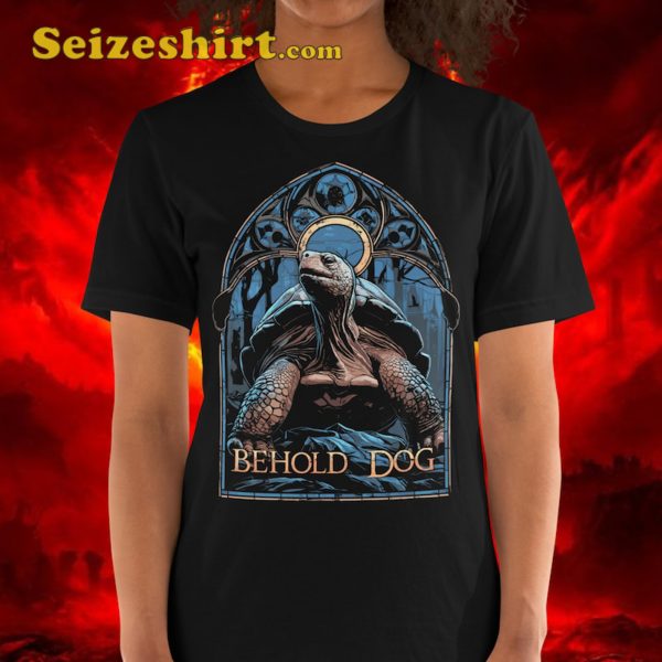 Behold Dog Stained Glass Elden Ring Shirt