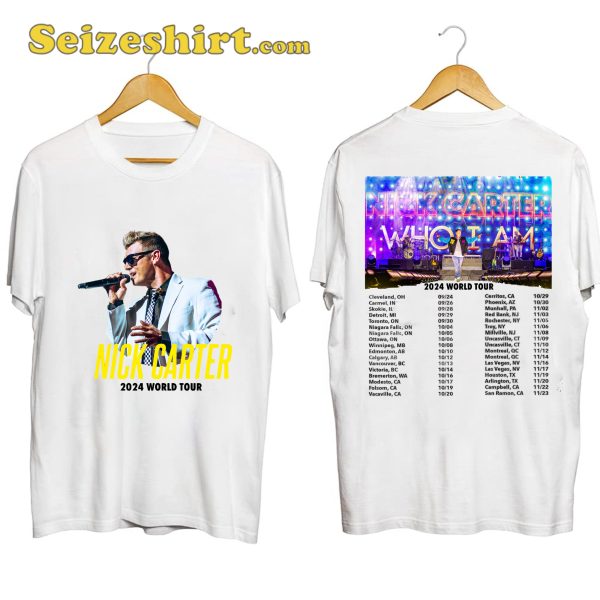 Nick Carter Who I Am Tour Shirt